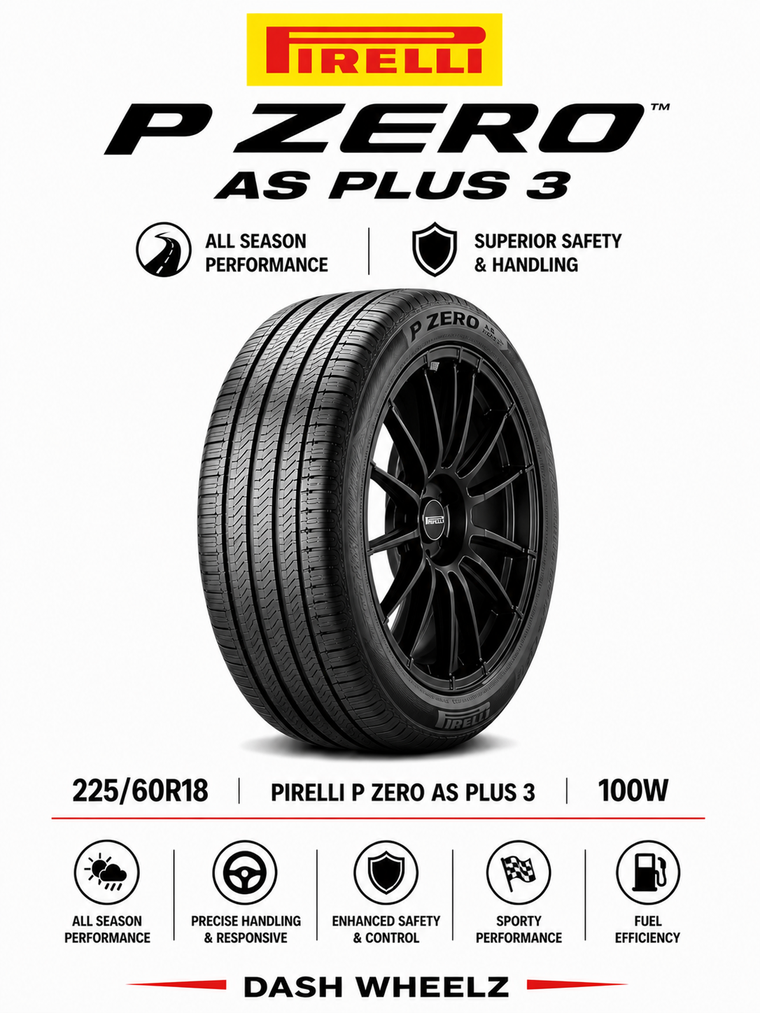 225/60R18 PIRELLI P ZERO AS PLUS 3 100W