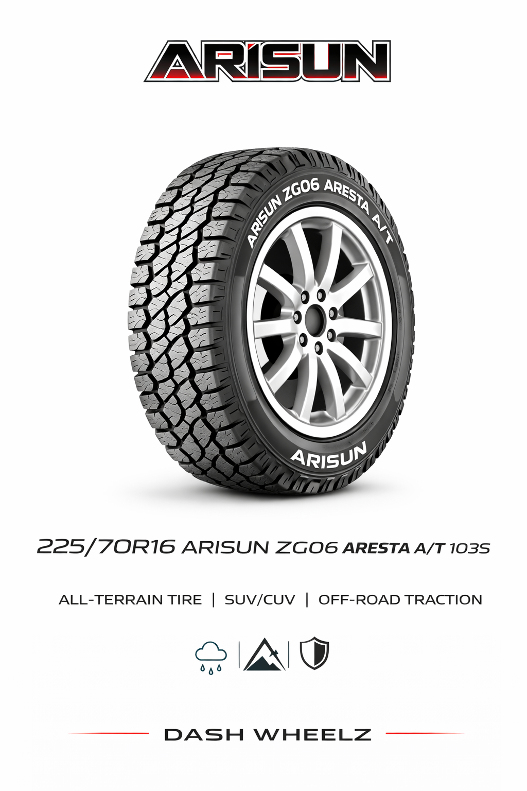 225/70R15C ARISUN ZX05 ALTRANS PRO 109/107R 8PLY