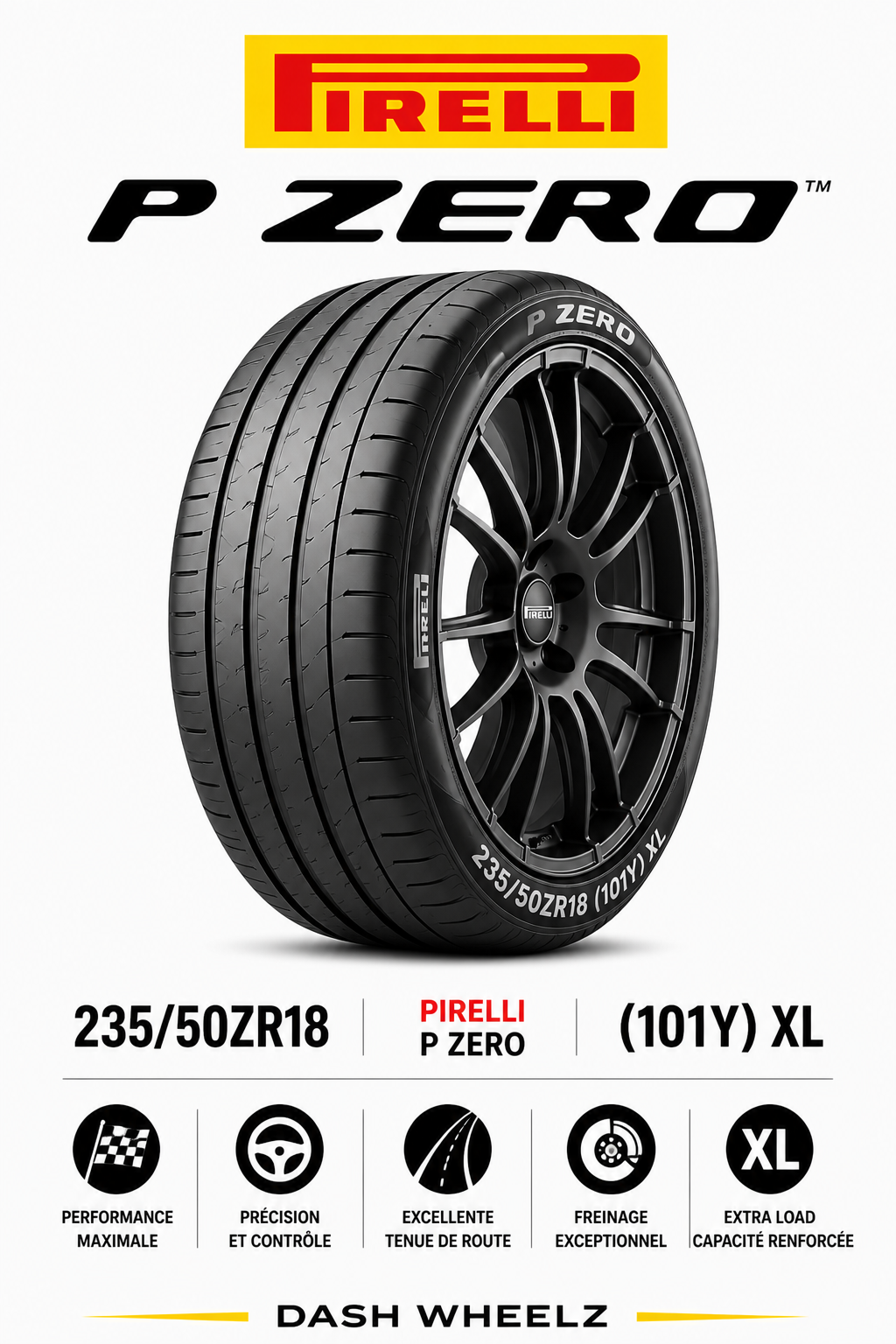 235/50ZR18 PIRELLI P ZERO (101Y) XL