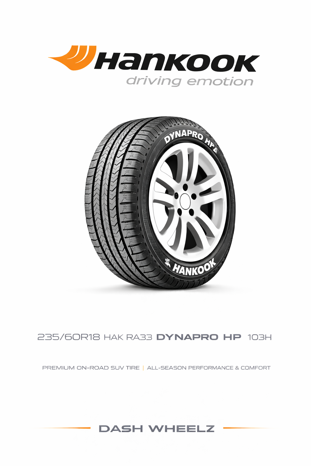 235/60R18 HAK RA33 DYNAPRO HP2 103H