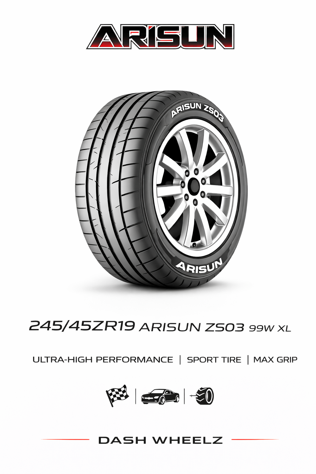 245/45ZR19 ARISUN ZS03 99W XL
