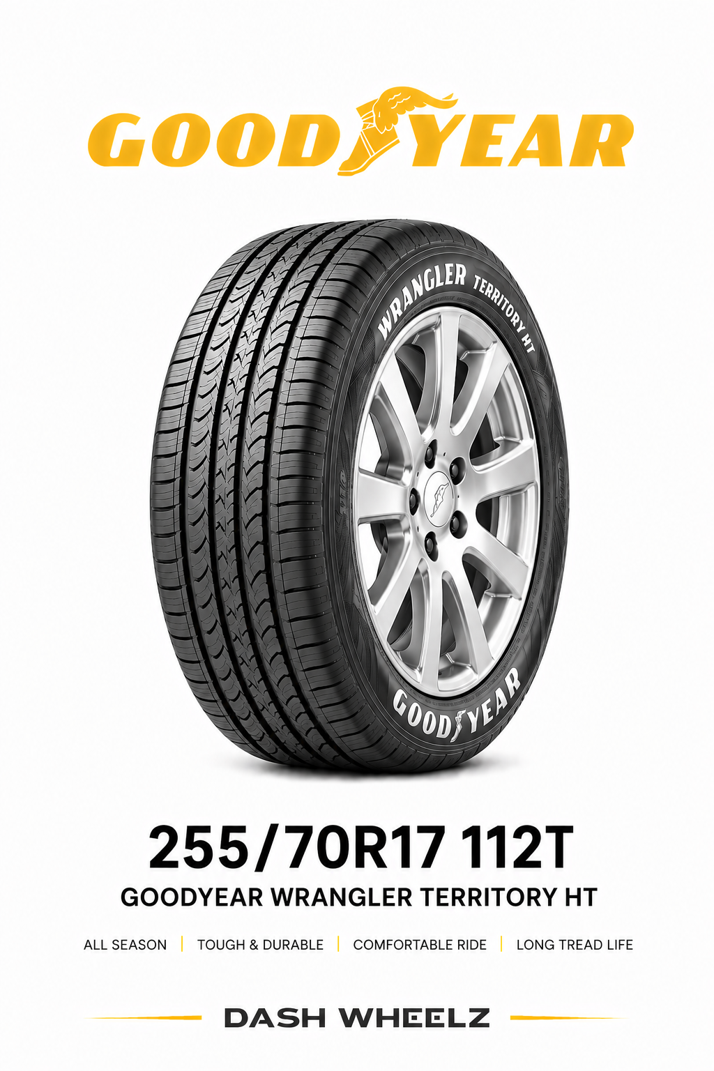 255/70R17 GOODYEAR WRANGLER TERRITORY HT 112T