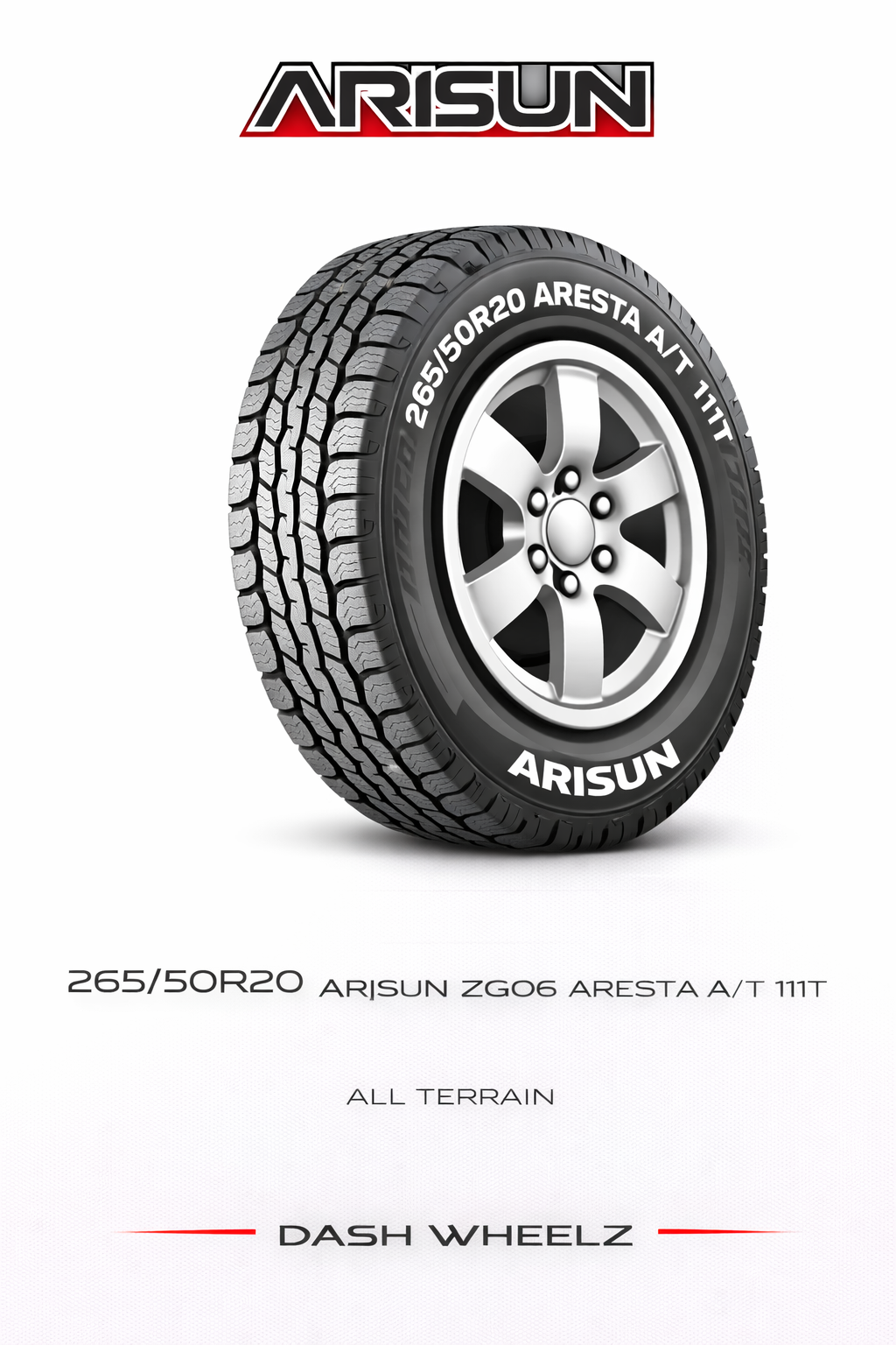 265/50R20 ARISUN ZG06 ARESTA A/T 111T
