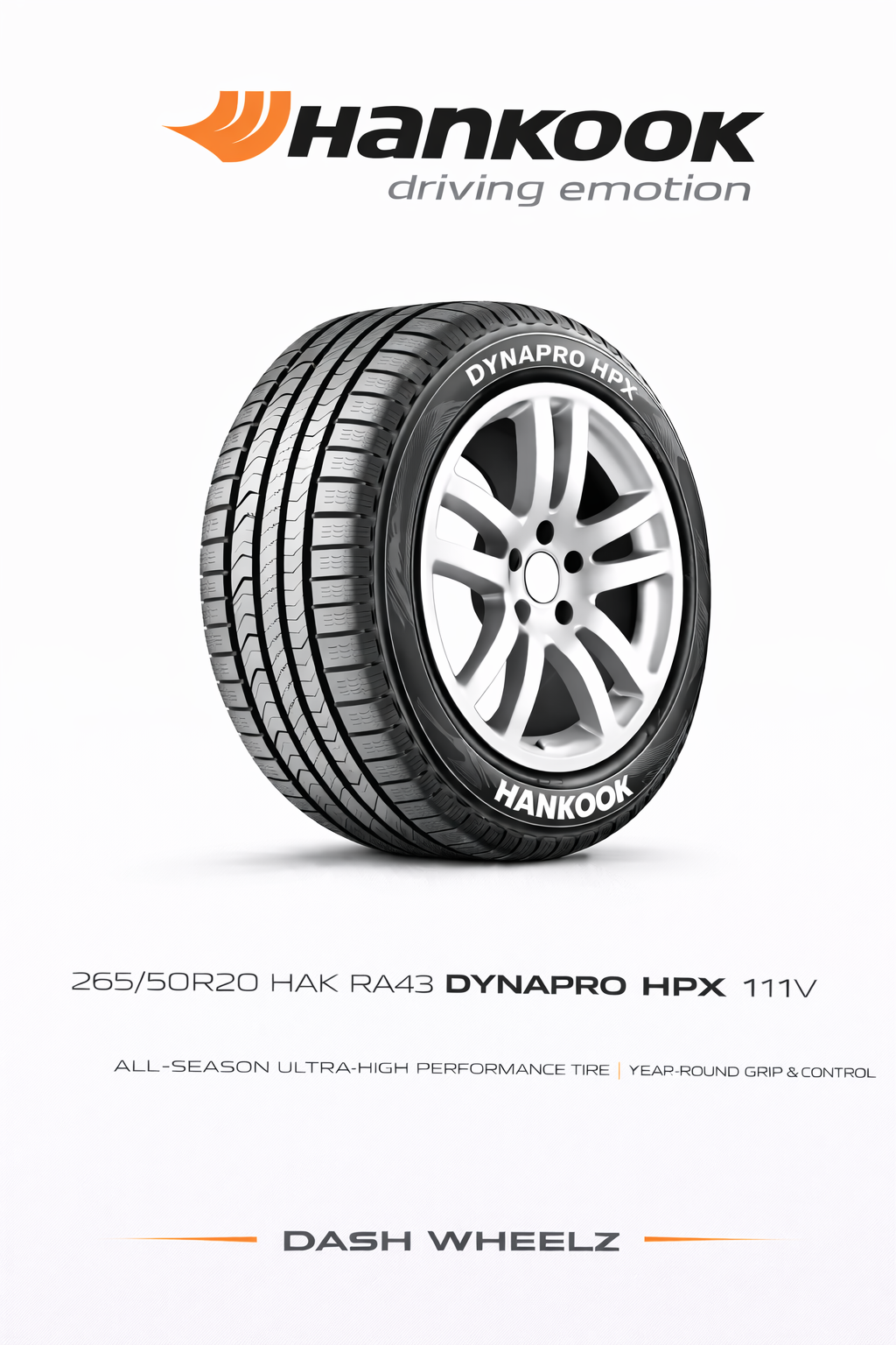 265/50R20 HAK RA43 DYNAPRO HPX 111V