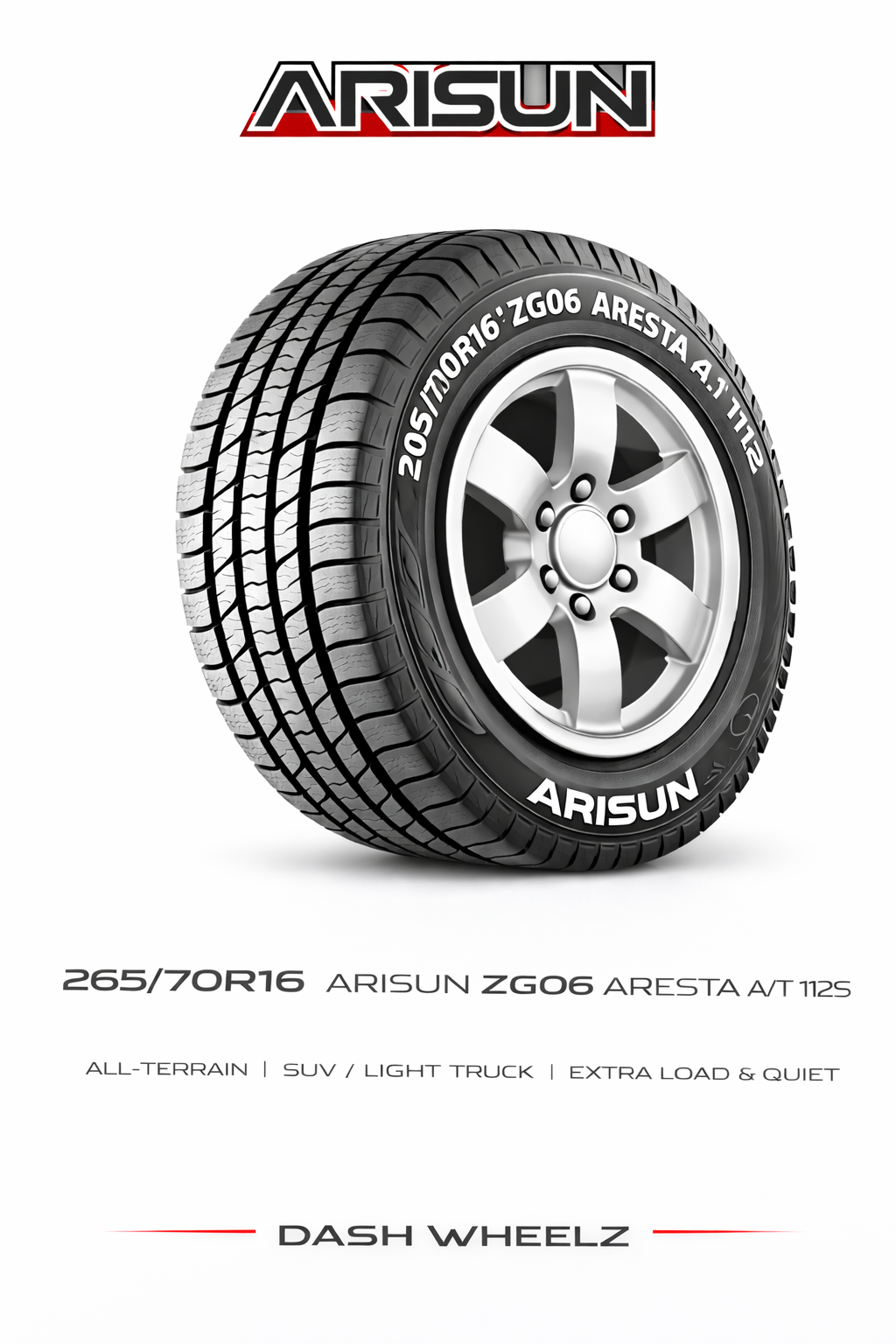 265/70R16 ARISUN ZG06 ARESTA A/T 112S