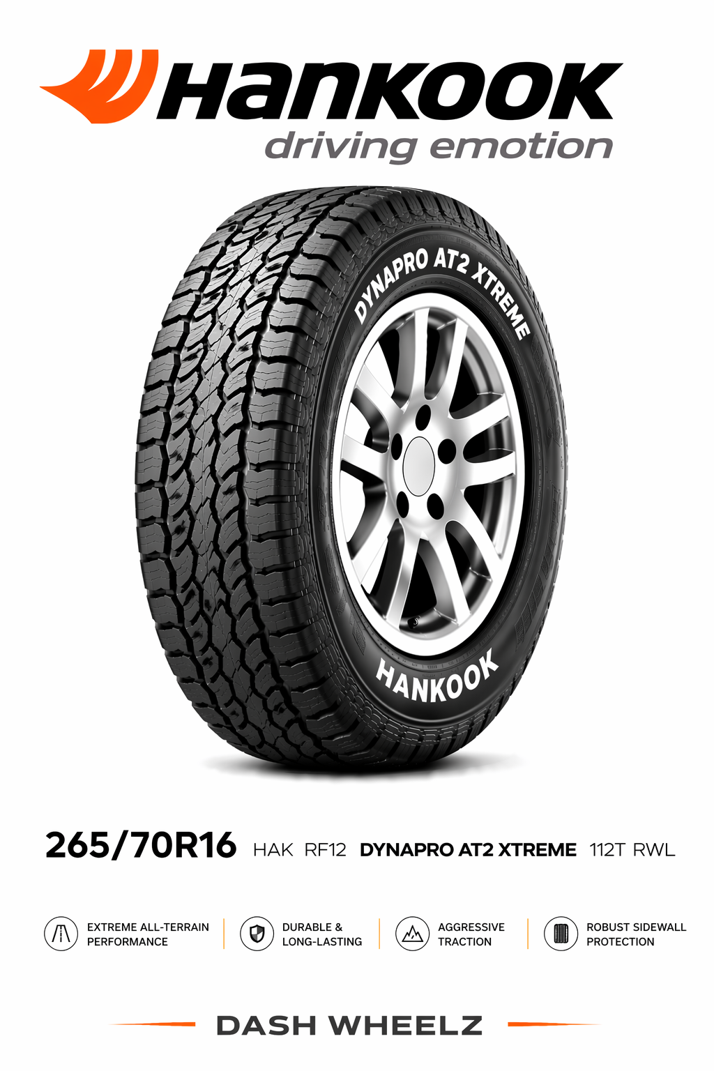 265/70R16 HAK RF12 DYNAPRO AT2 XTREME 112T RWL