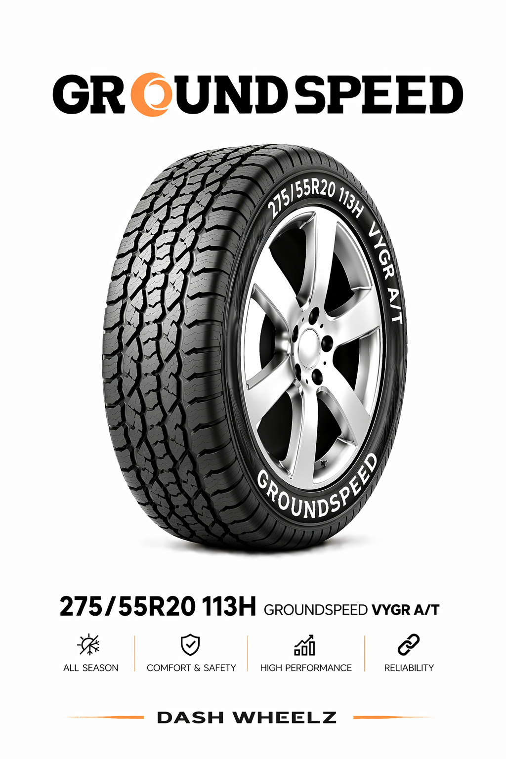 275/55R20 GROUNDSPEED VOYAGER A/T 113H