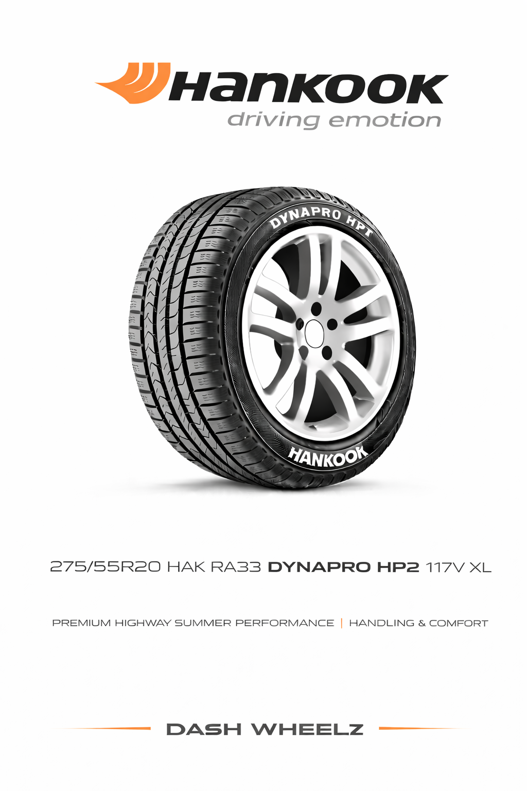 275/55R20 HAK RA33 DYNAPRO HP2 117V BW XL