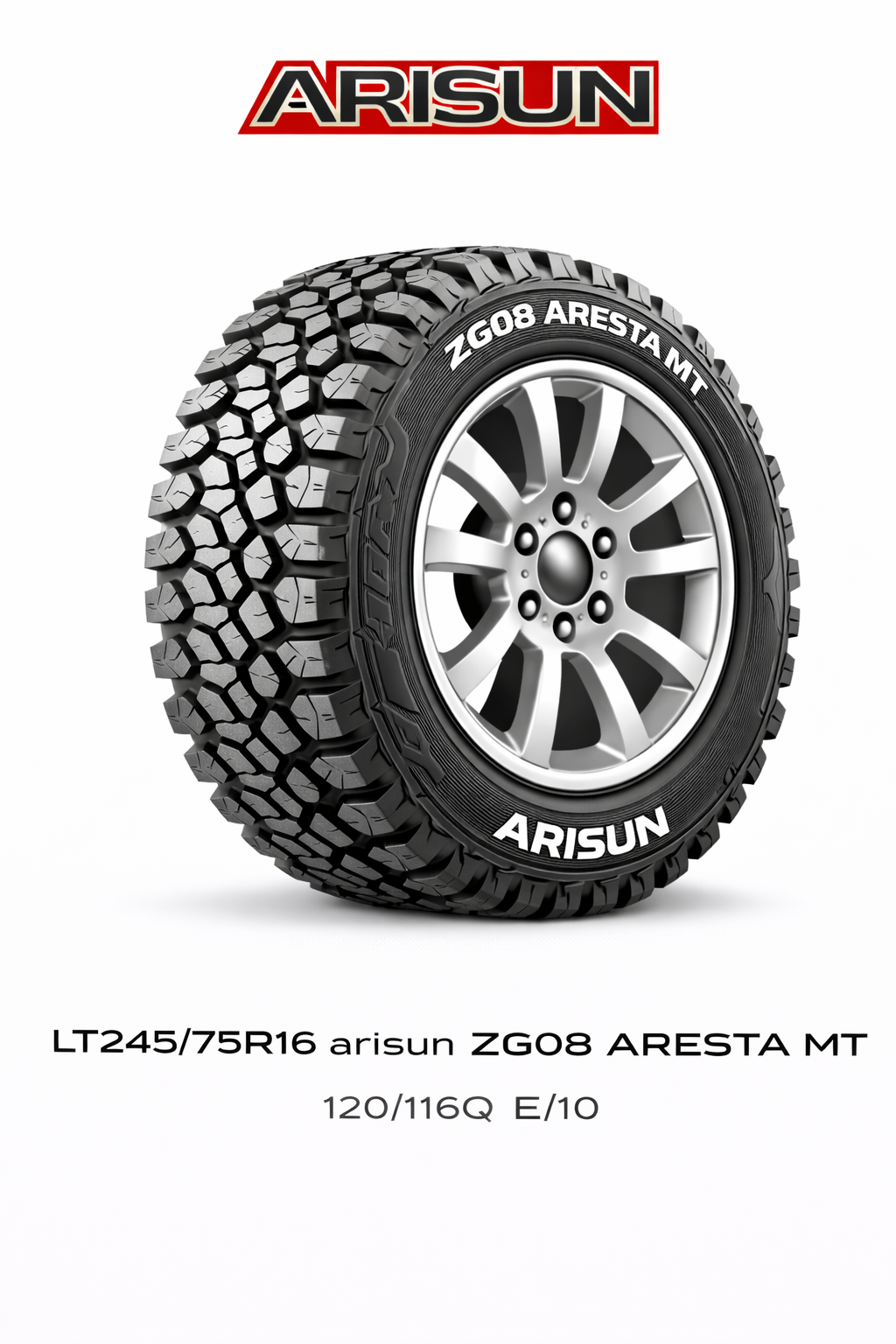 LT245/75R16 ARISUN ZG08 ARESTA MT 120/116Q E/10