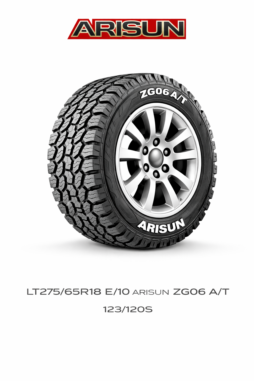 LT275/65R18 E/10 ARISUN ZG06 A/T 123/120S
