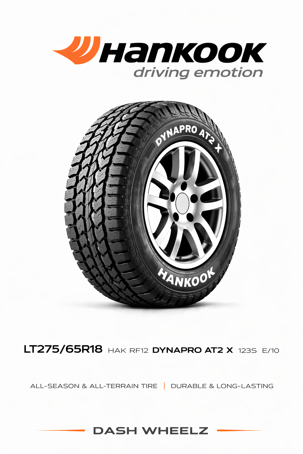 LT275/65R18 HAK RF12 DYNAPRO AT2 XTREME E/10 123S