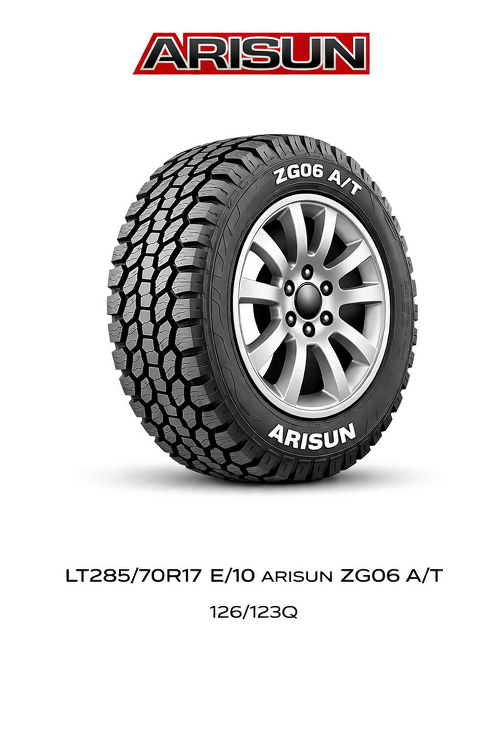 LT285/70R17 E/10 ARISUN ZG06 A/T 126/123Q
