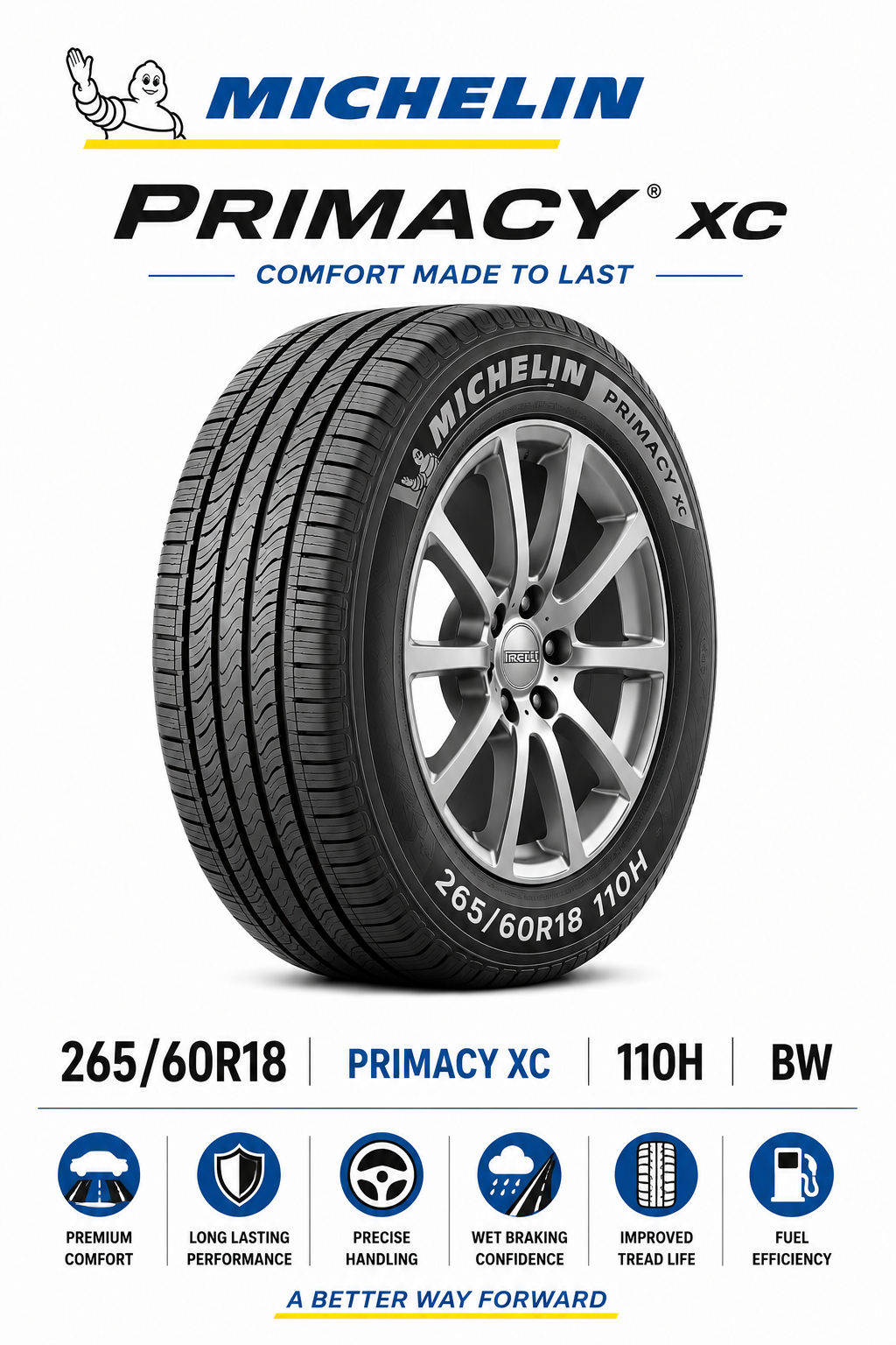 Michelin Primacy XC 265/60R18 110H BW