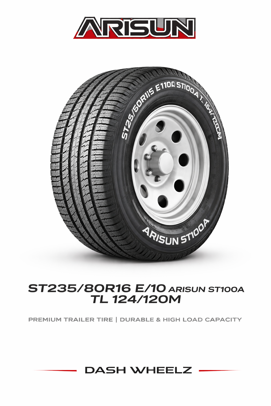 ST235/80R16 E/10 ARISUN ST100A TL 124/120M