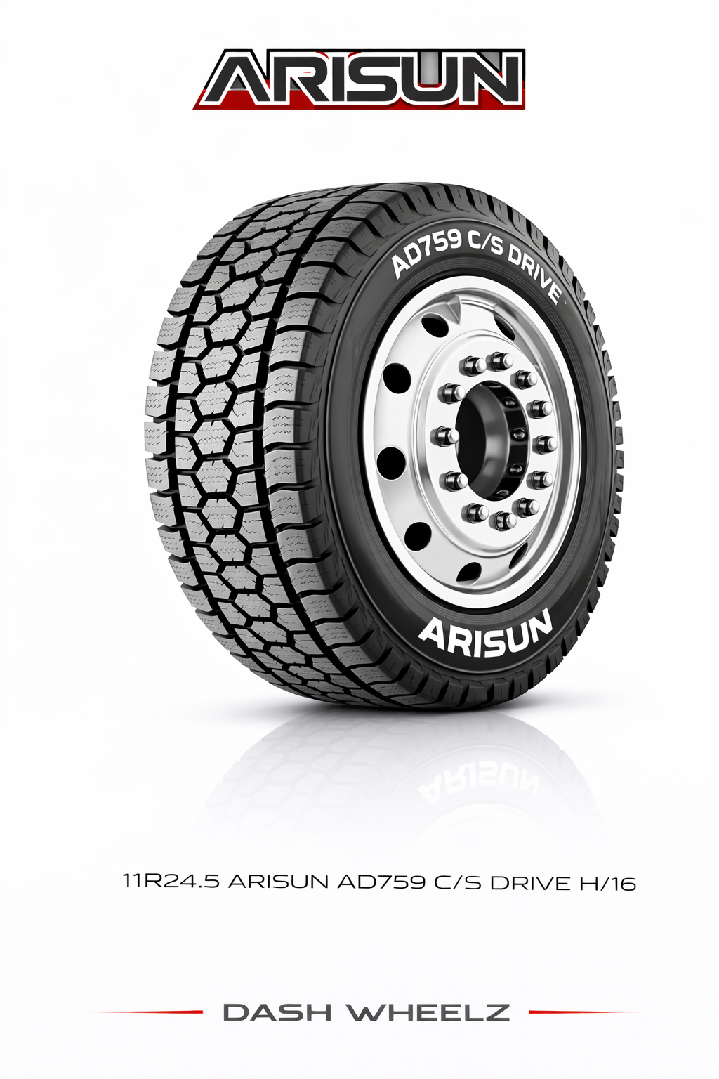11R24.5 ARISUN AD759 C/S DRIVE H/16