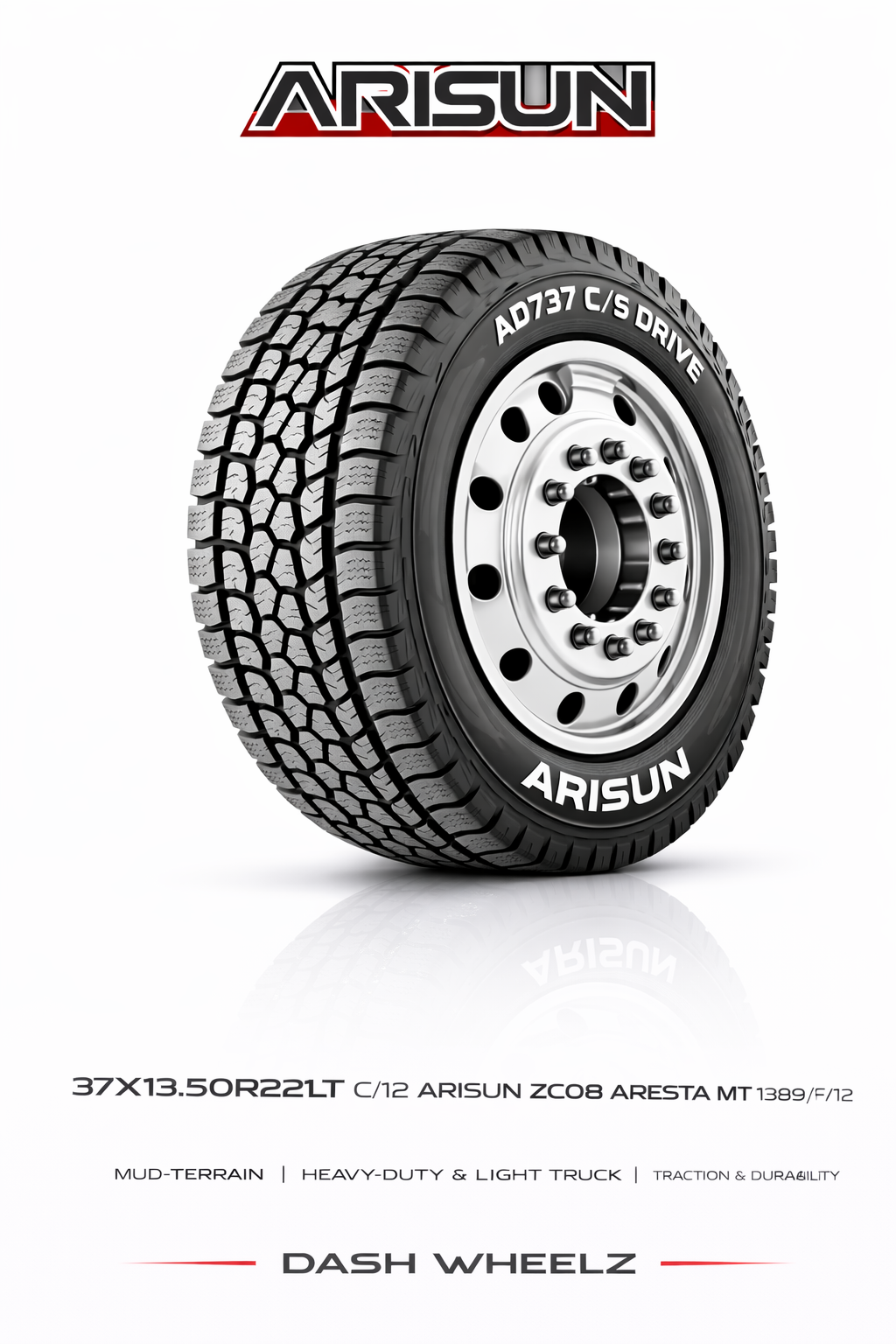 11R24.5 H/16 ARISUN AD737 C/S DRIVE 149/146L