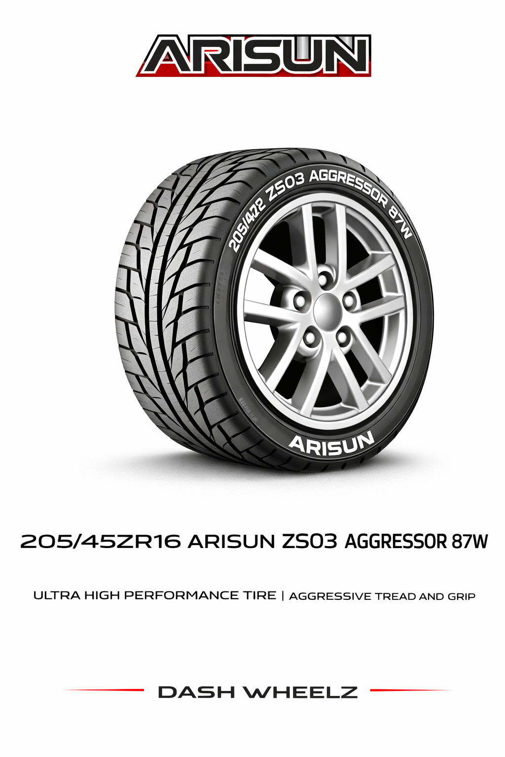 205/45ZR16 ARISUN ZS03 AGGRESSOR 87W
