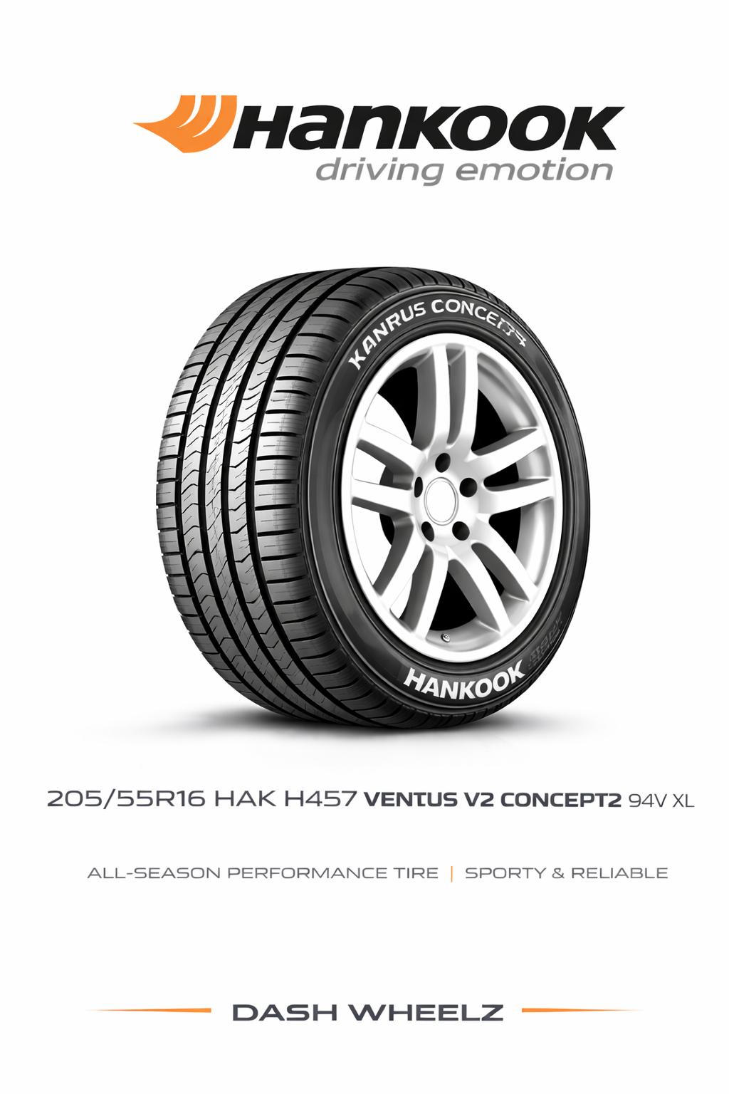 205/55R16 HAK H457 VENTUS V2 CONCEPT2 94V XL