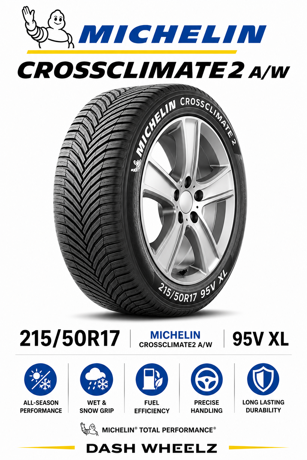 215/50R17 MICHELIN CROSSCLIMATE2 A/W 95V XL