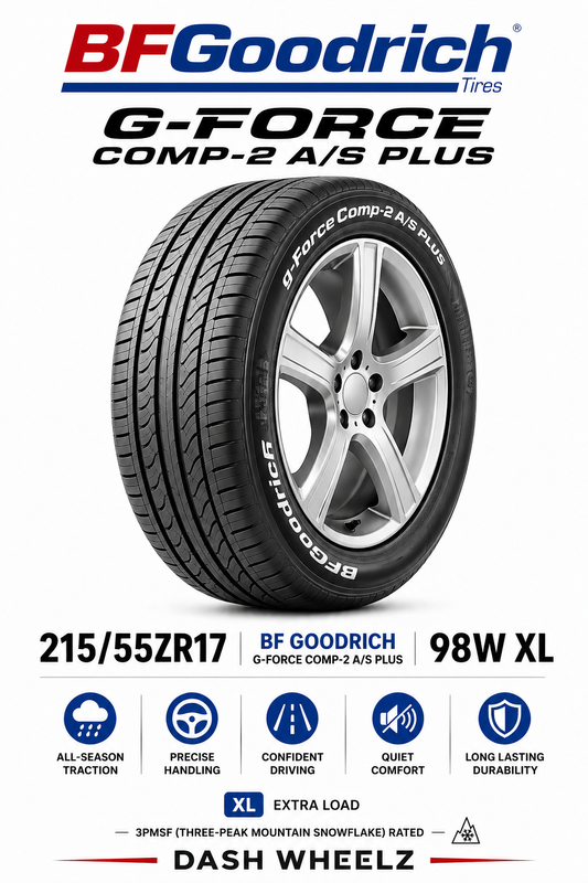 215/55ZR17 BF GOODRICH G-FORCE COMP-2 A/S PLUS 98W XL