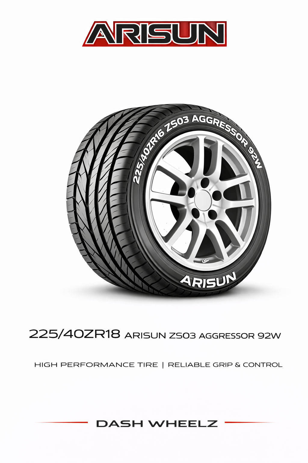 225/40ZR18 ARISUN ZS03 AGGRESSOR 92W