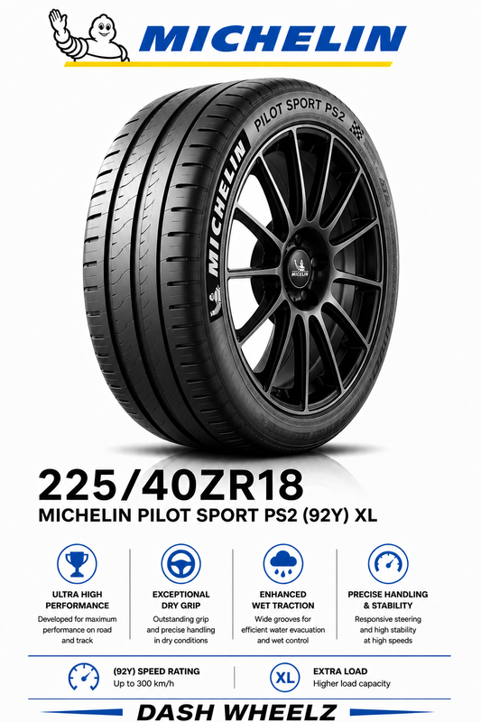225/40ZR18 MICHELIN PILOT SPORT PS2 (92Y) XL