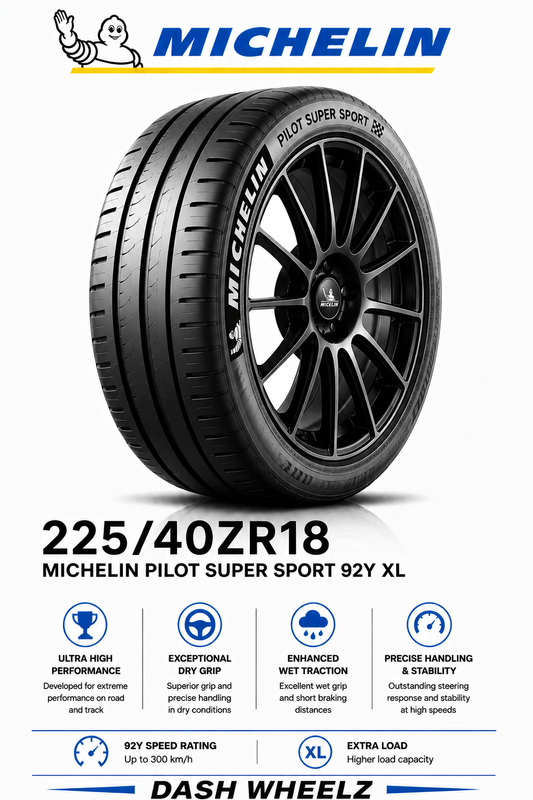 225/40ZR18 MICHELIN PILOT SUPER SPORT 92Y XL