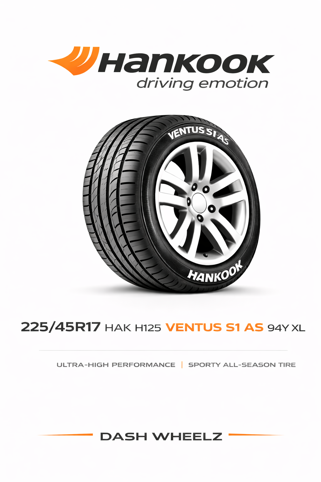 225/45R17 HAK H125 VENTUS S1 AS 94Y XL