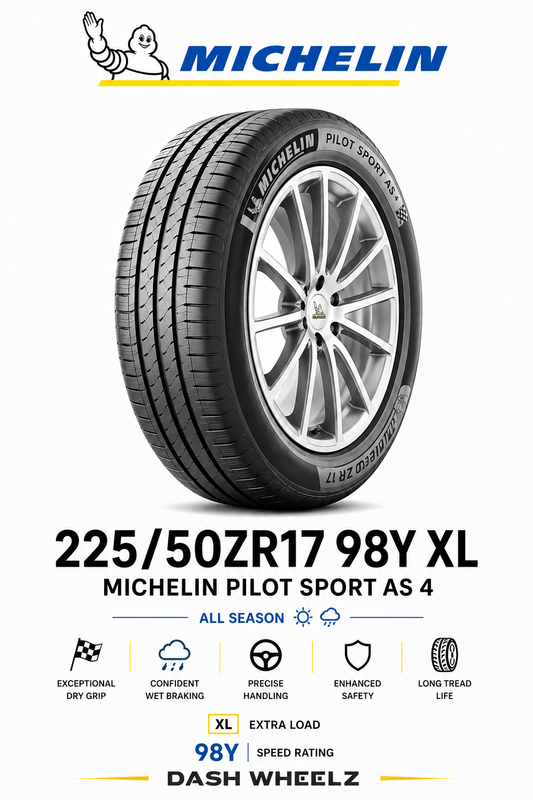 225/50ZR17 MICHELIN PILOT SPORT AS 4 98Y XL