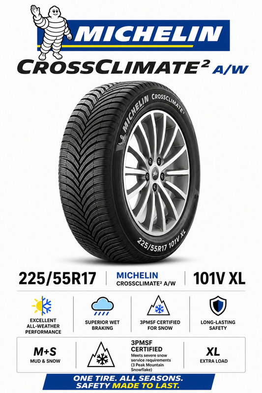 225/55R17 MICHELIN CROSSCLIMATE2 A/W 101V XL