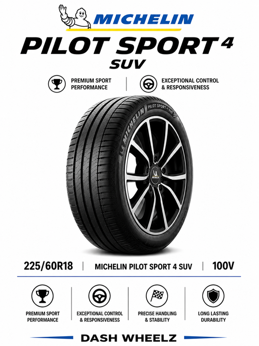 225/60R18 MICHELIN PILOT SPORT 4 SUV 100V