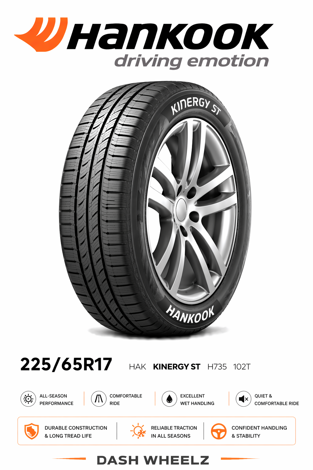 225/65R17 HAK KINERGY ST H735 102T