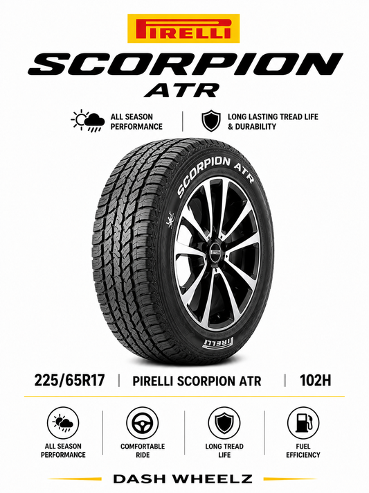 225/65R17 PIRELLI SCORPION ATR 102H