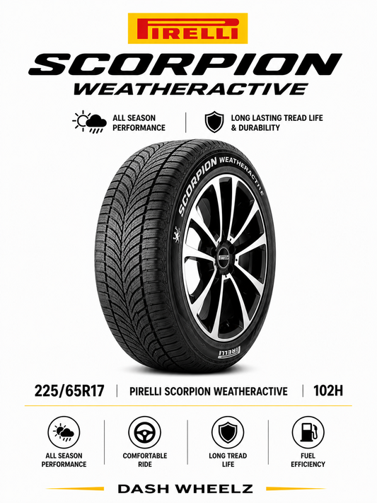 225/65R17 PIRELLI SCORPION WEATHERACTIVE 102H