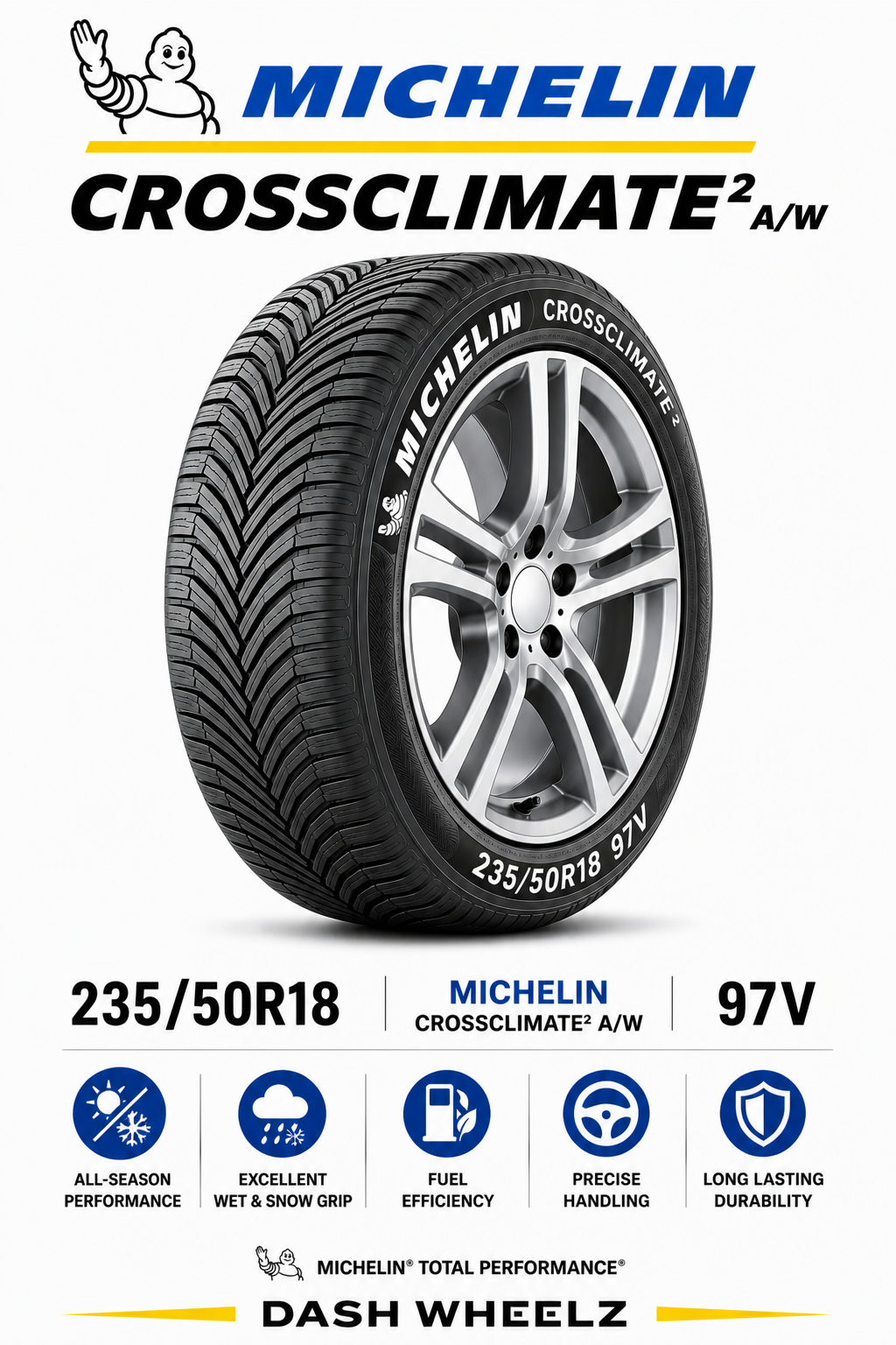 235/50R18 MICHELIN CROSSCLIMATE2 A/W 97V