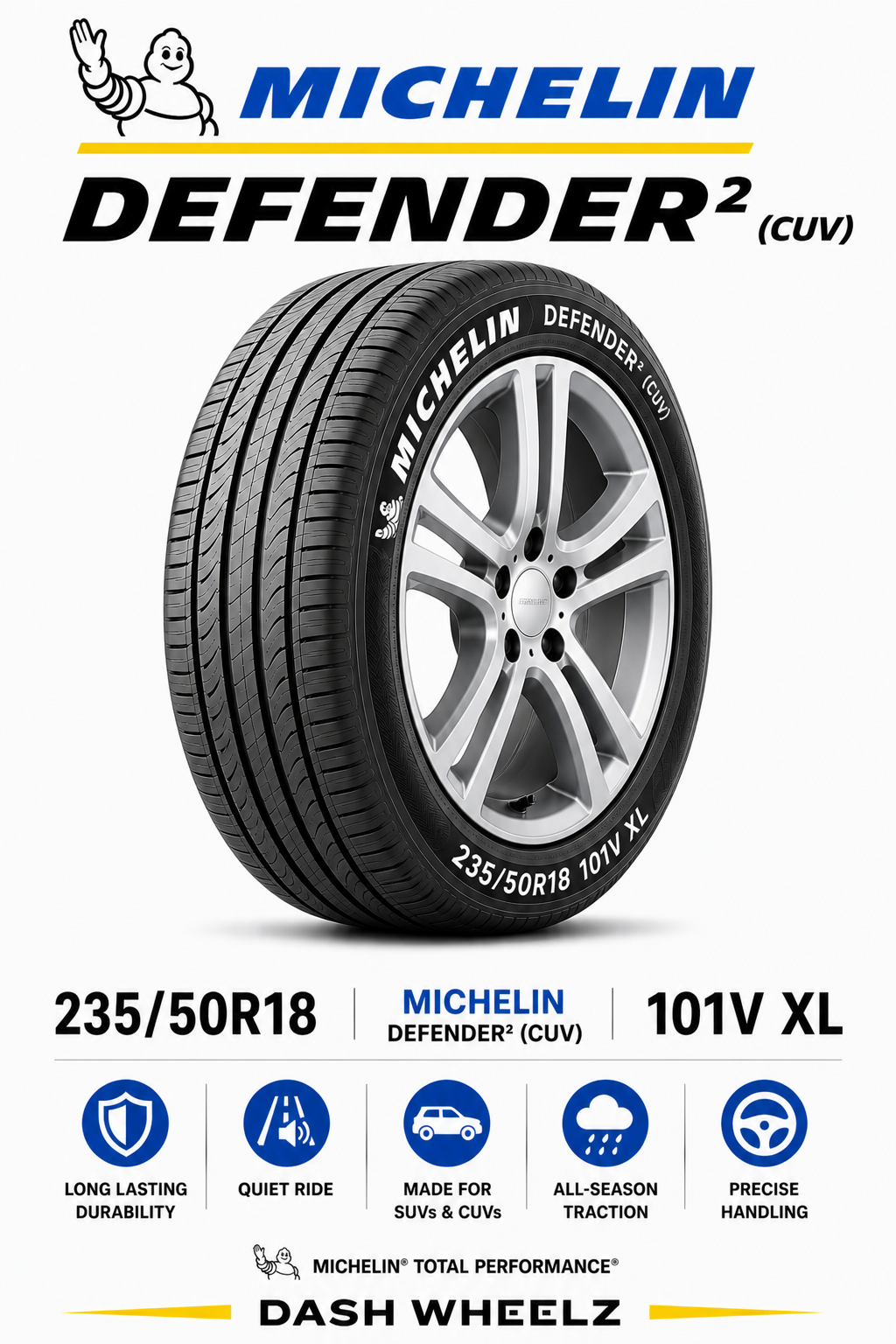 235/50R18 MICHELIN DEFENDER2 (CUV) 101V XL
