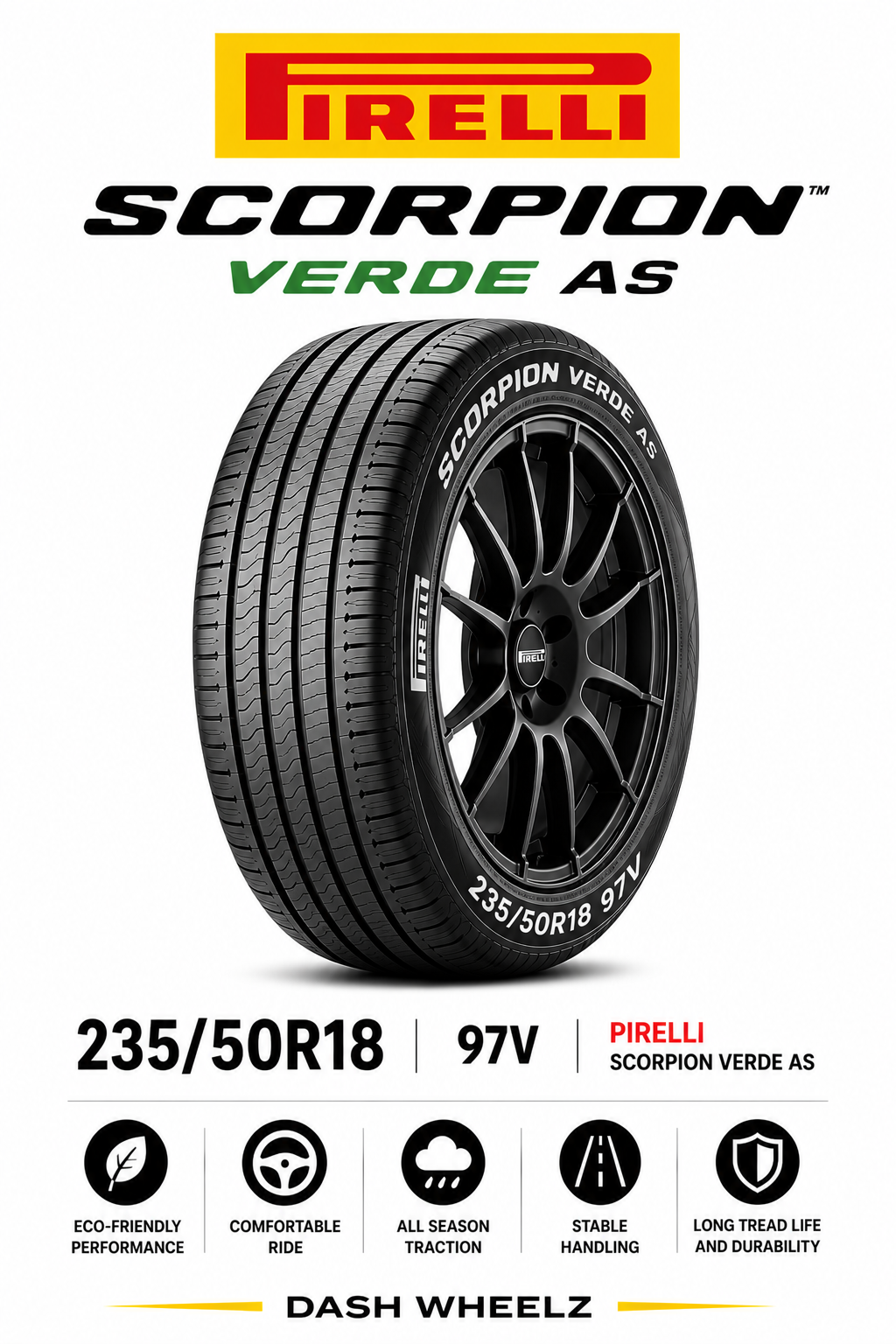235/50R18 PIRELLI SCORPION VERDE AS 97V