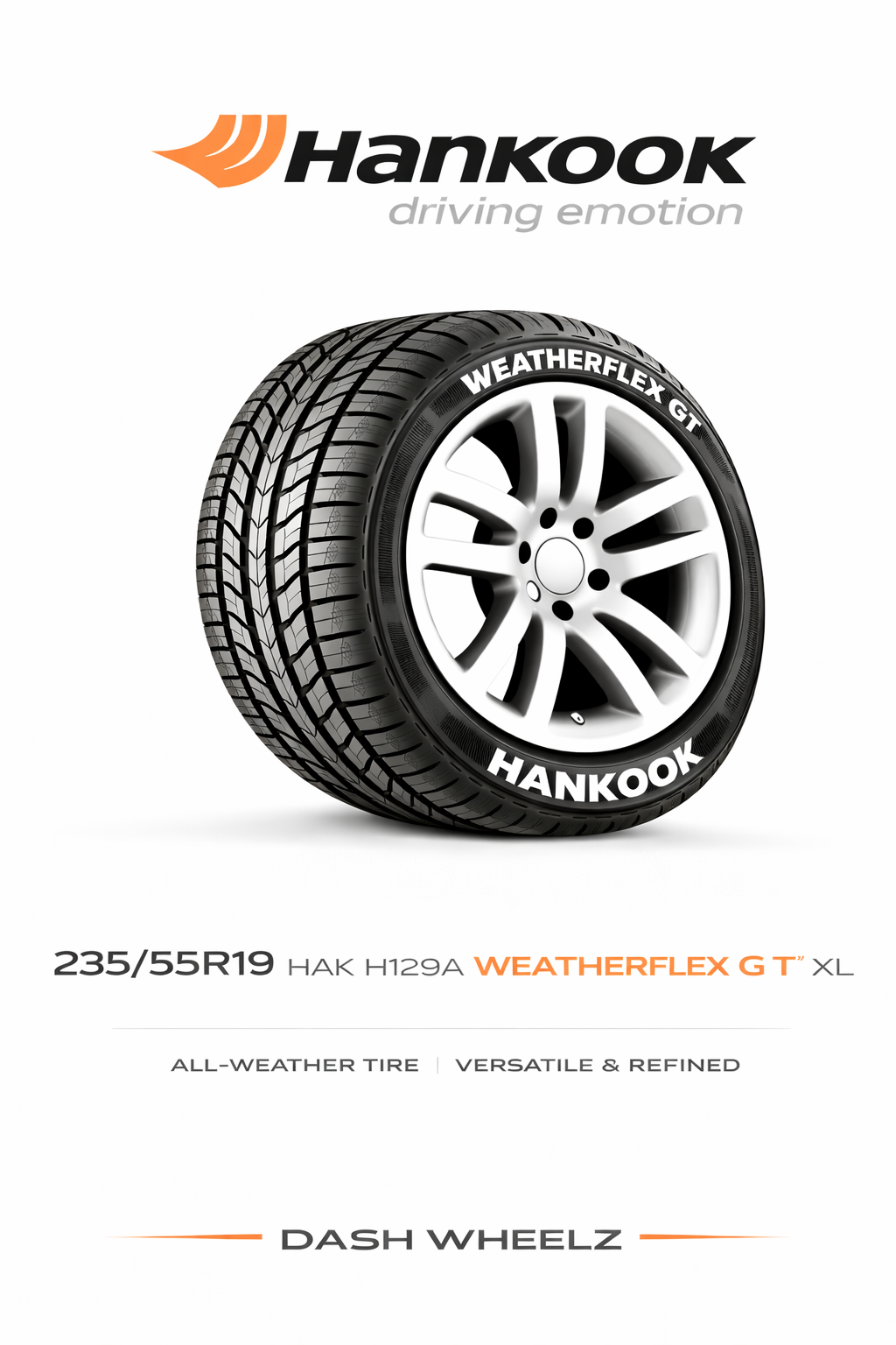 235/55R19 HAK H755 WEATHERFLEX GT XL