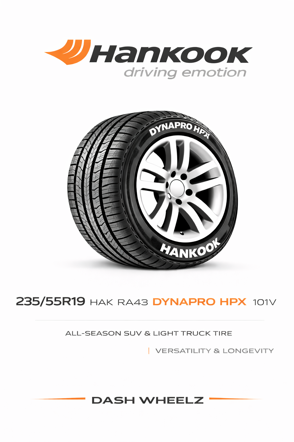235/55R19 HAK RA43 DYNAPRO HPX 101V
