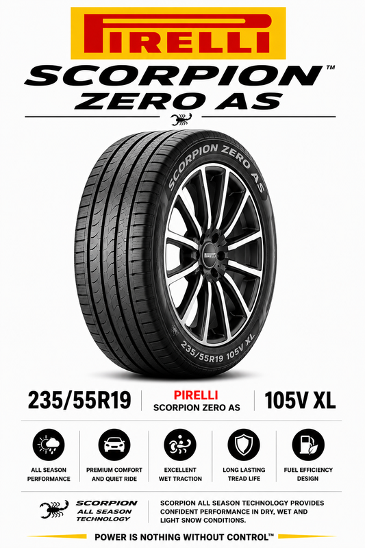235/55R19 PIRELLI SCORPION ZERO AS 105V XL