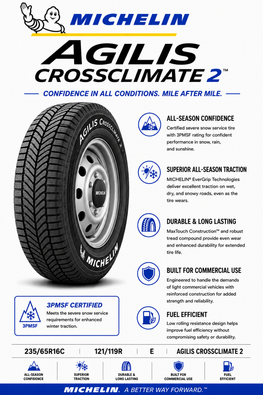 235/65R16C MICHELIN AGILIS CROSSCLIMATE 2 121/119R E