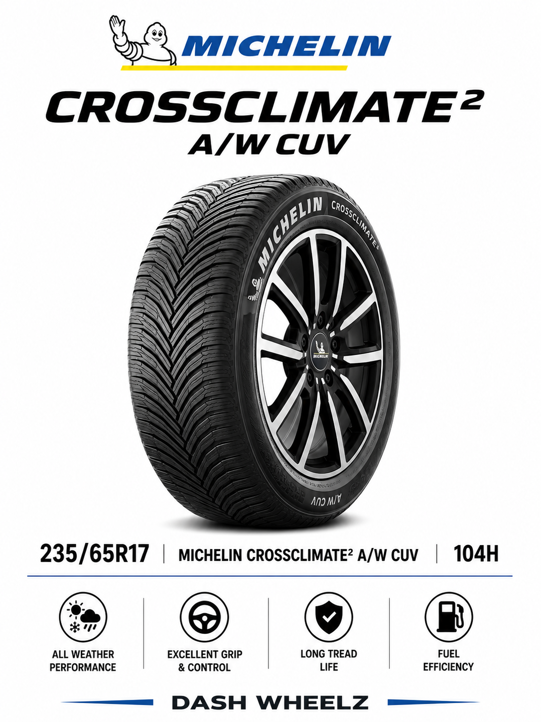 235/65R17 MICHELIN CROSSCLIMATE2 A/W CUV 104H