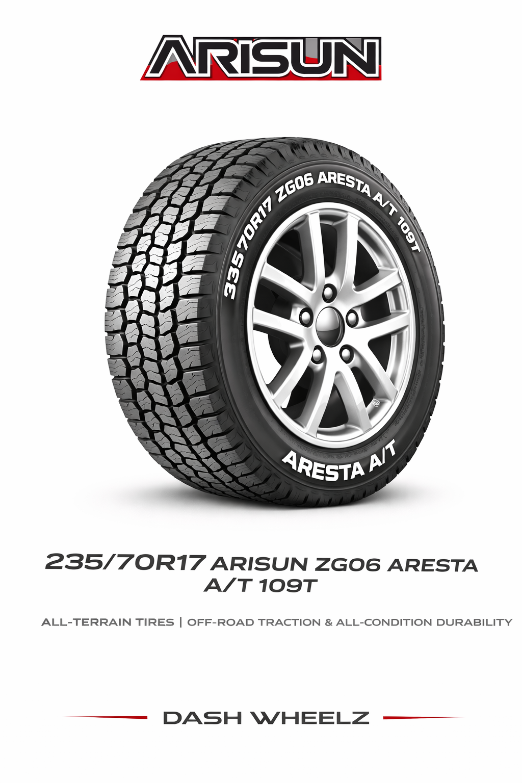 235/70R17 ARISUN ZG06 ARESTA A/T 109T
