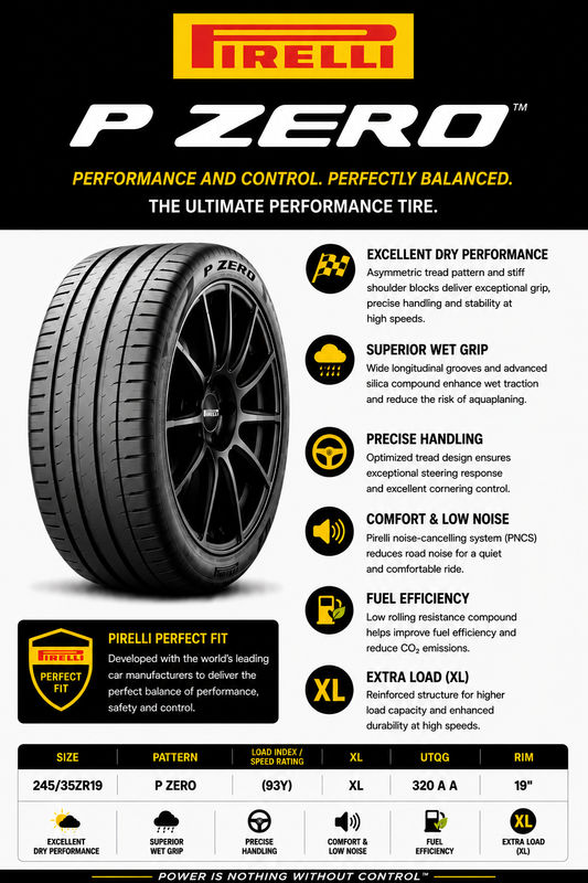 245/35ZR19 PIRELLI P ZERO (93Y) XL