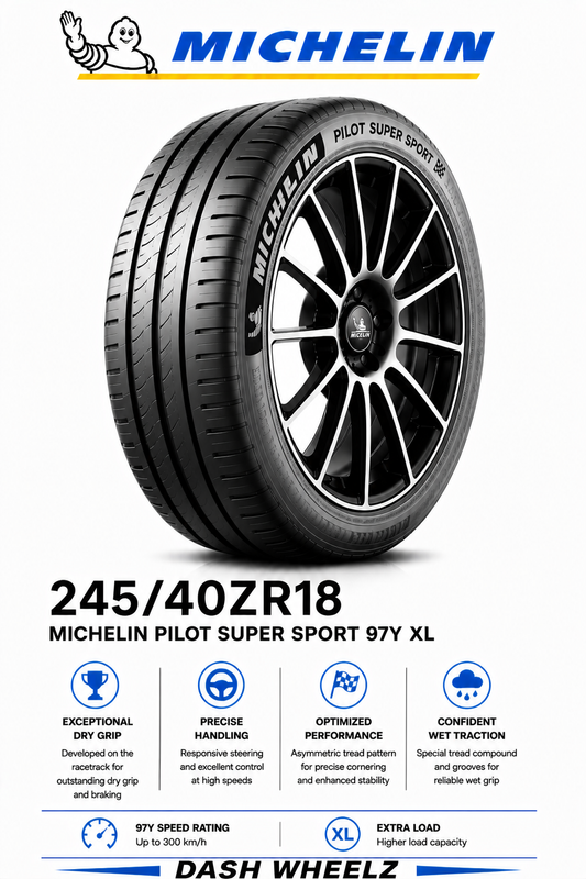 245/40ZR18 MICHELIN PILOT SUPER S 97Y XL