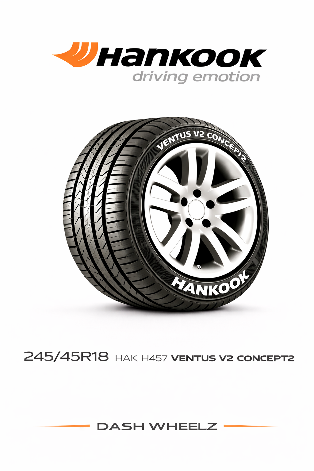 245/45R18 HAK H457 VENTUS V2 CONCEPT2 100W XL BW