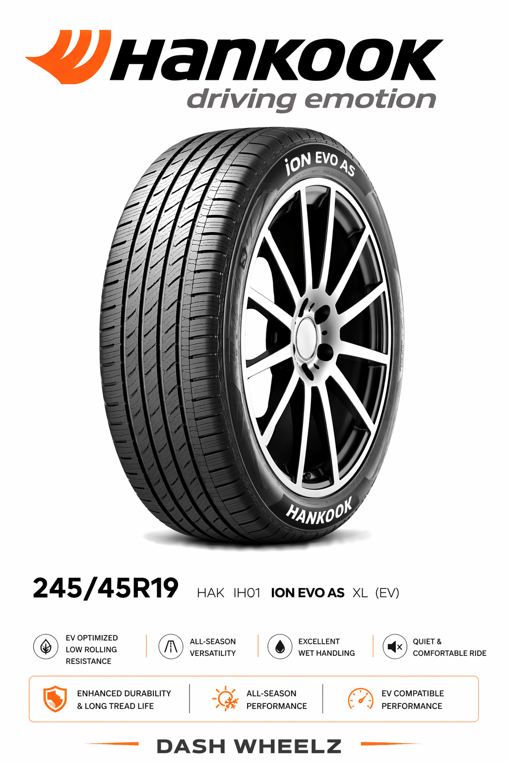 245/45R19 HAK IH01 ION EVO AS XL (EV)