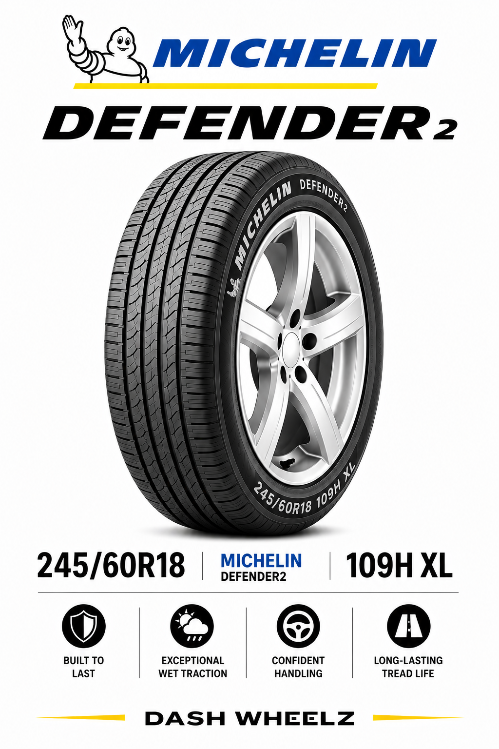 245/60R18 MICHELIN DEFENDER2 109H XL