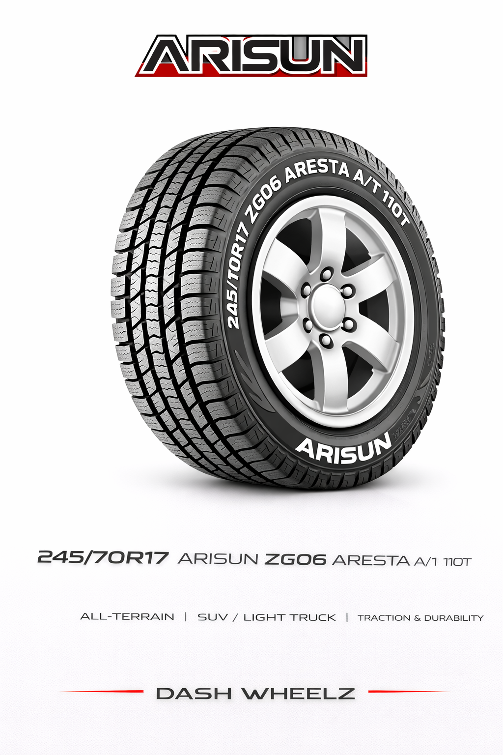 245/70R17 ARISUN ZG06 ARESTA A/T 110T