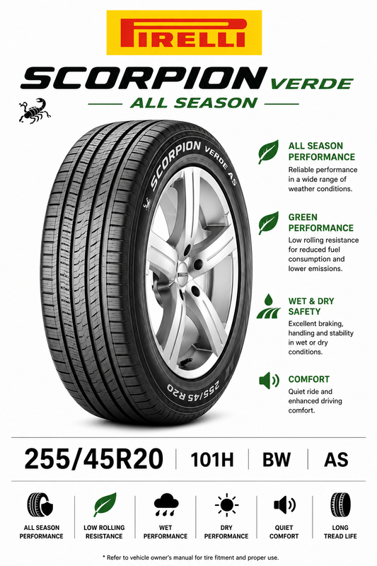 255/45R20 101H BW Pirelli Scorpion Verde AS